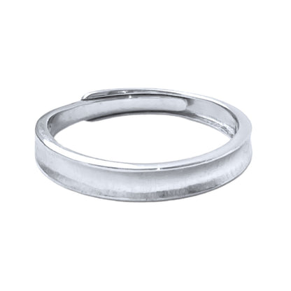 Sterling Silver Rhodium Plated Band Ring "Love"