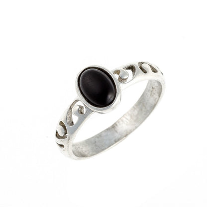 Black Onyx stone ring