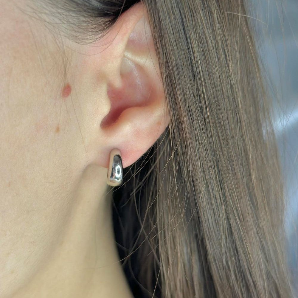 copy of Sidabriniai auskarai su  safyrą imituojančiais kristalais