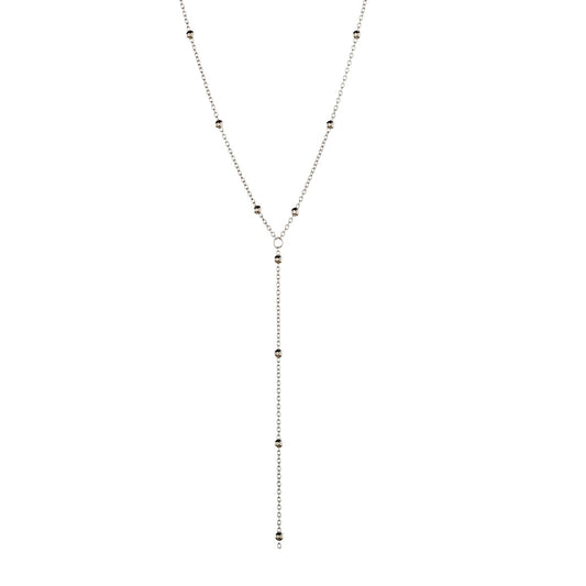 Sidabrinis rodžiuotas kolje su burbuliukais