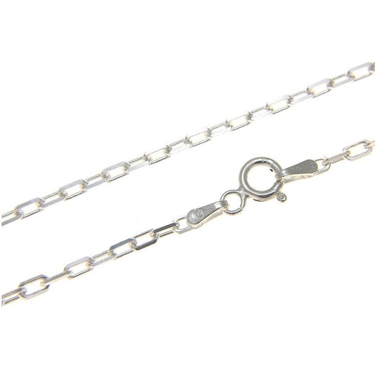 Sterling Silver Rhodium Plated 2 mm Forzentina Chain