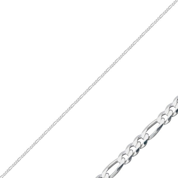 Sterling Silver 1.8 mm Figaro Chain