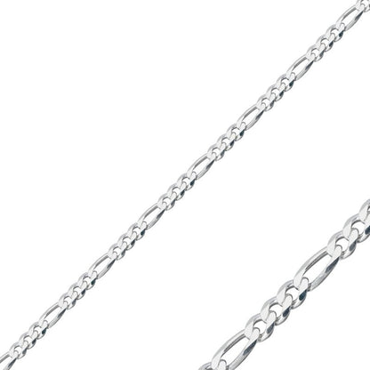 Sterling Silver 6.2 mm Figaro Chain