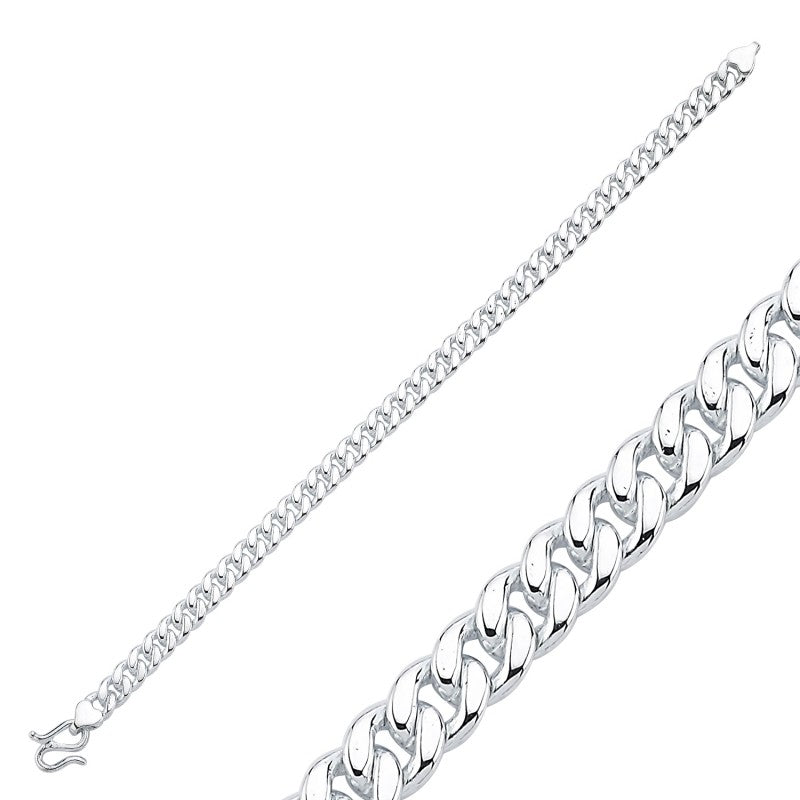 Sterling Silver 6 mm Curb Chain Bracelet