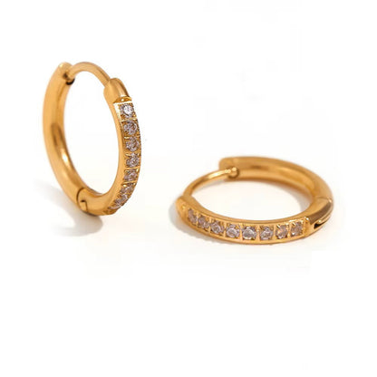 1,1 - 1,5 cm auksuotos rinkutės su cirkoniais