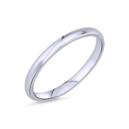 Sterling Silver 2 mm Ring