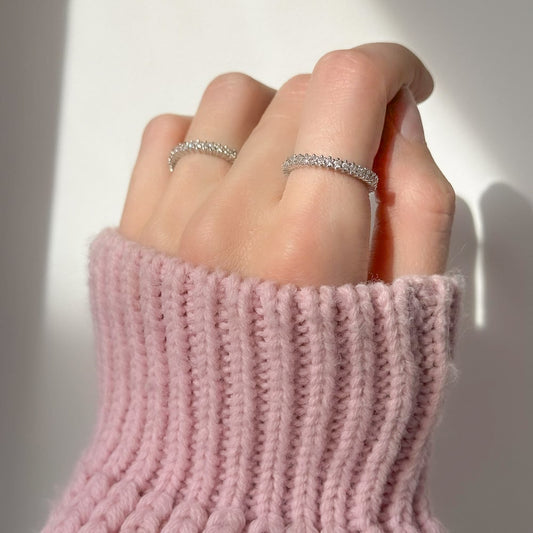 2mm žiedelis su cirkoniu