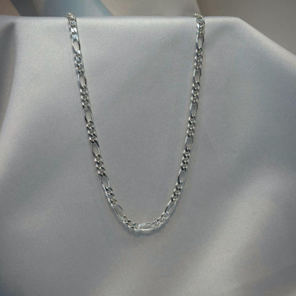 Sterling Silver 6.2 mm Figaro Chain