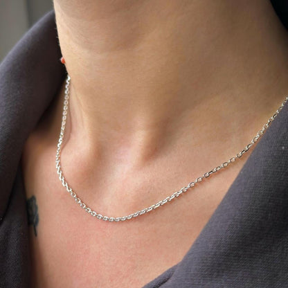 Sterling Silver 2 mm Forzentina Chain