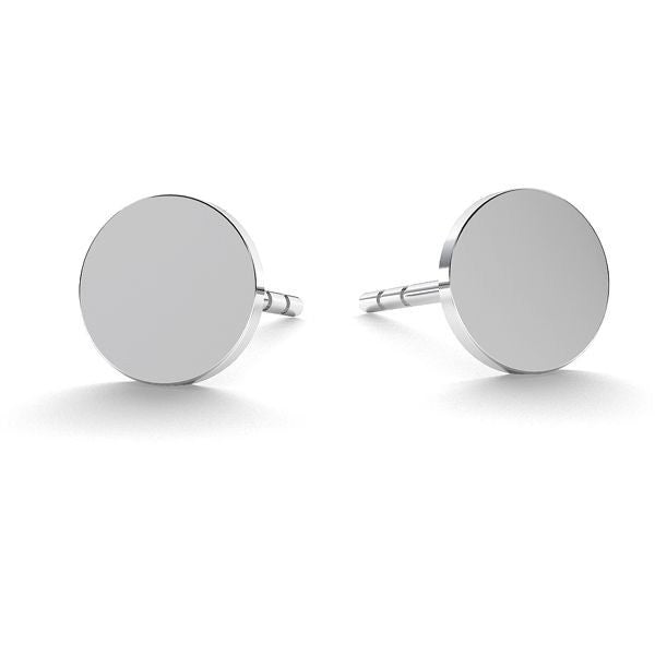 Sterling Silver Round Studs