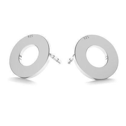 Sterling Silver Round Studs