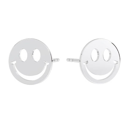 Sterling Silver Smile Studs