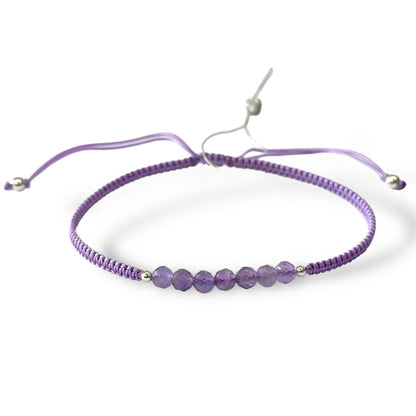 Amethyst Thread Bracelet
