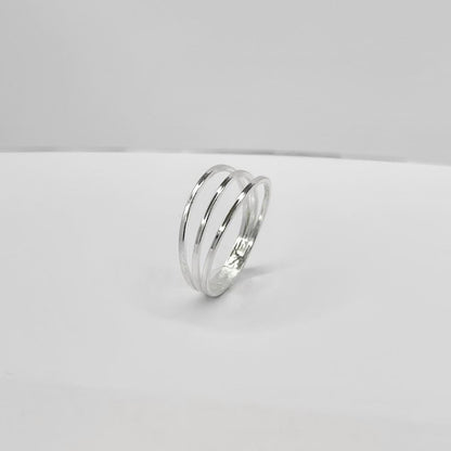 Sterling Silver Triple Band Ring