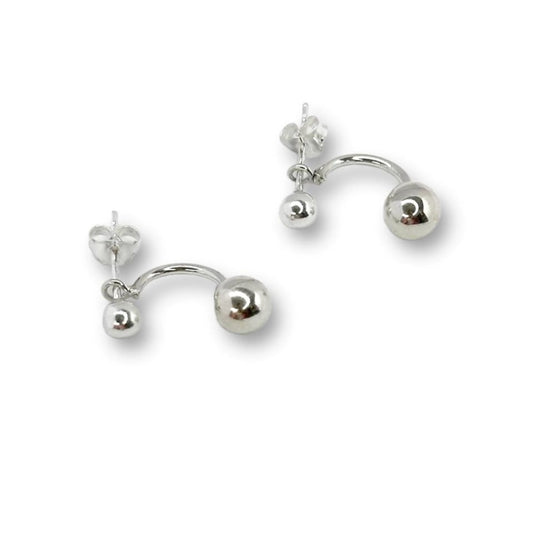 Sterling Silver Two - piece Earrings