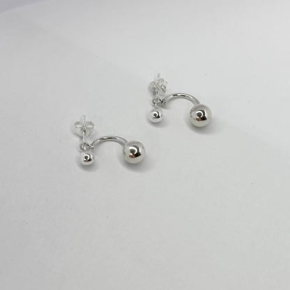 Sterling Silver Two - piece Earrings