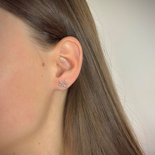 Sterling Silver Studs "Birds"