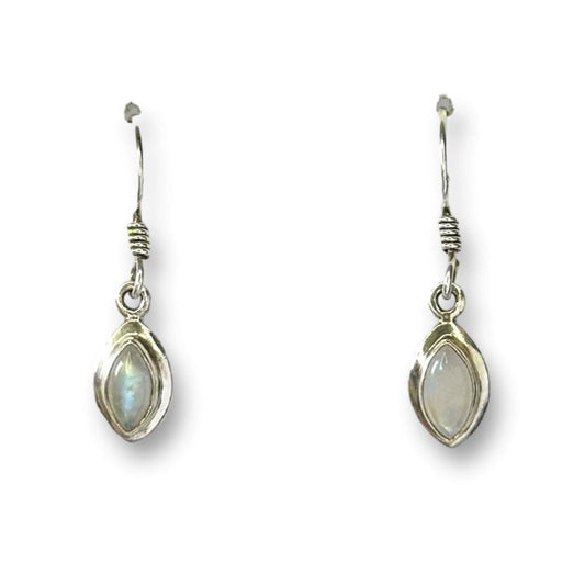 Sterling Silver Moonstone Drop Earrings