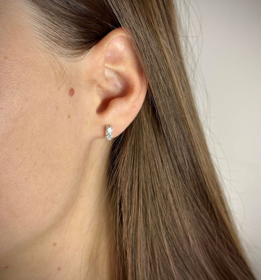 Sterling Silver CZ Studs