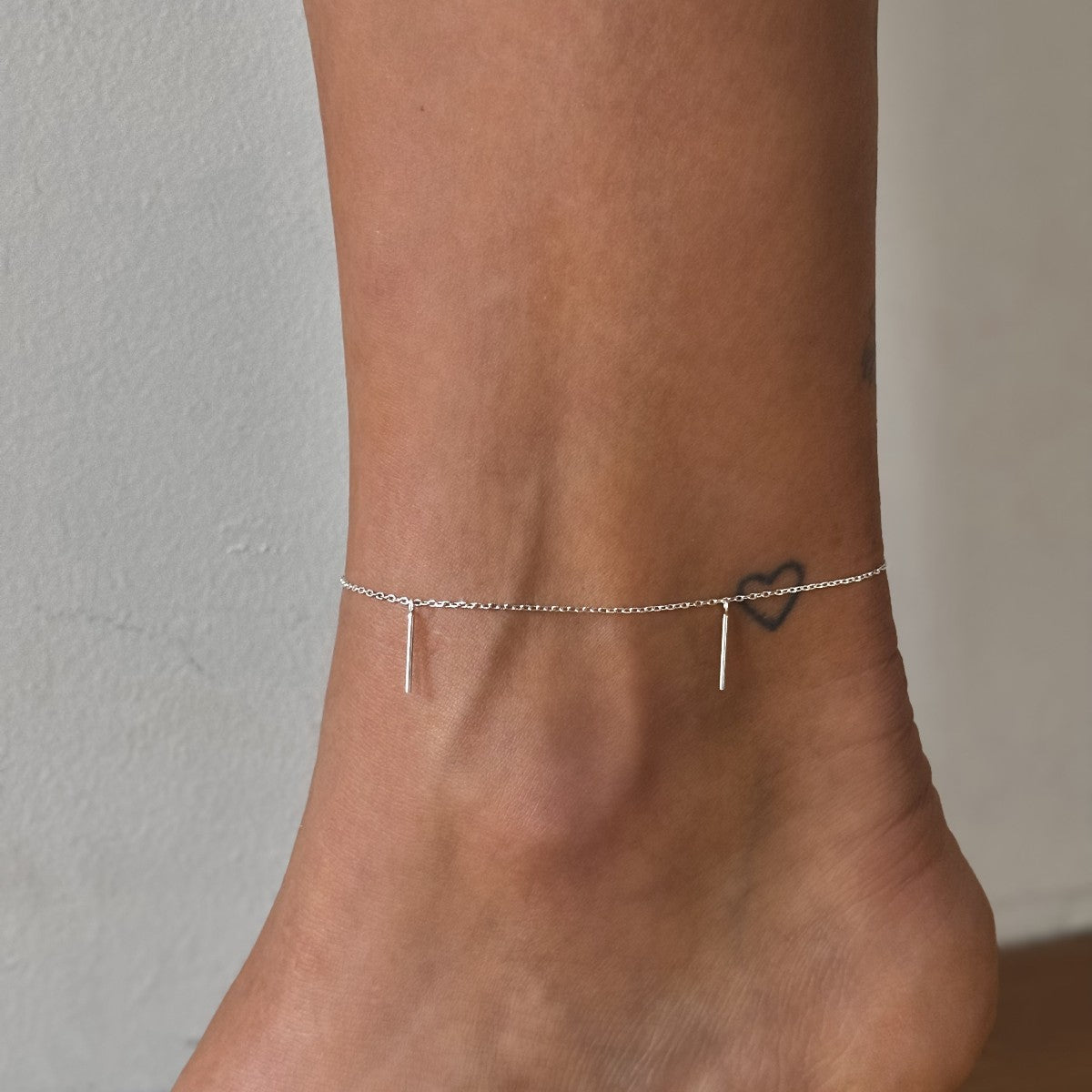 Sterling Silver Minimalist Anklet