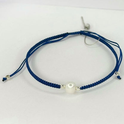 Various Colours Thread Bracelet with Freshwater Pearl