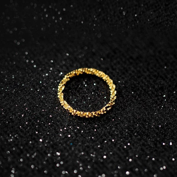 Sterling Silver Gold Plated 1.5 mm Ring