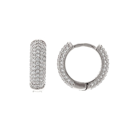 1,5cm sidabrinės rinkutės su 5 cirkonių eilėmis