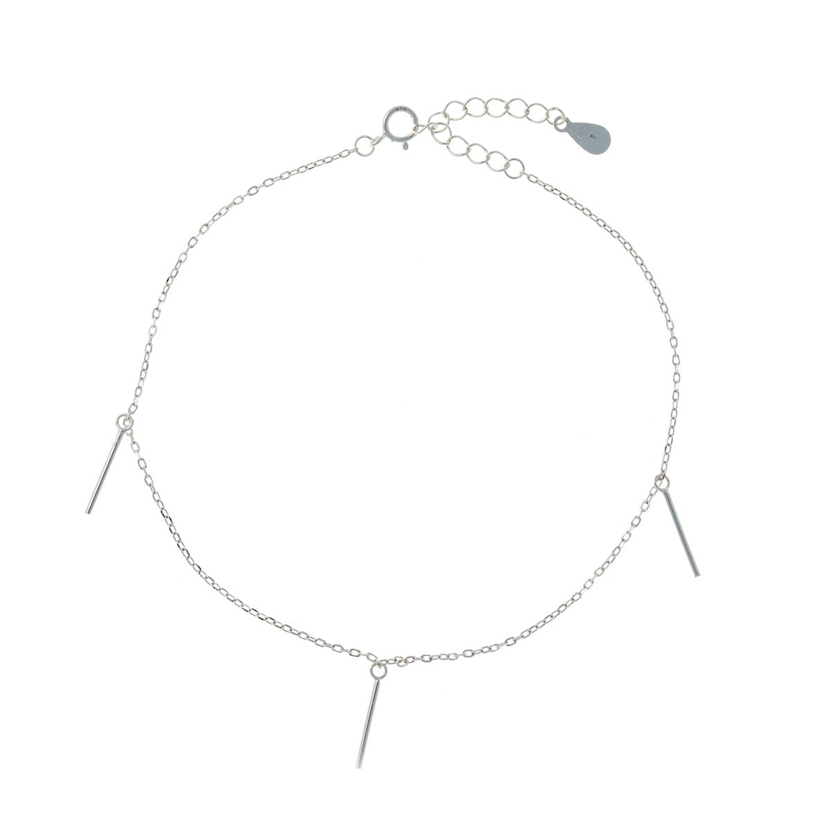 Sterling Silver Minimalist Anklet