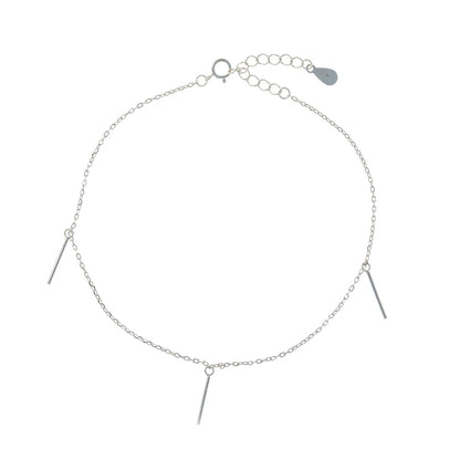 Sterling Silver Minimalist Anklet