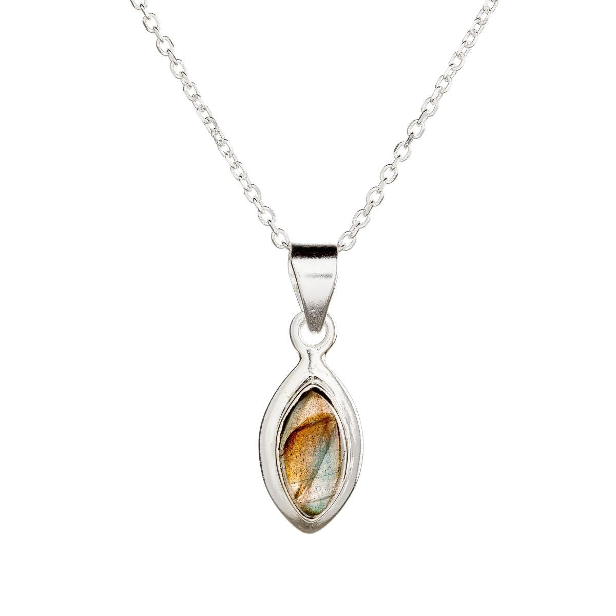 Sterling Silver Labradorite Pendant Necklace