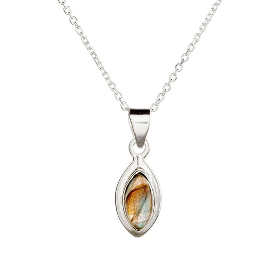 Sterling Silver Labradorite Pendant Necklace