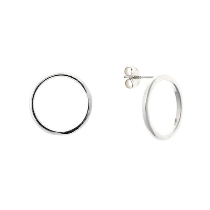 Sterling Silver Circle Studs