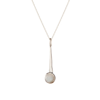 Sterling Silver Moonstone Pendant Necklace