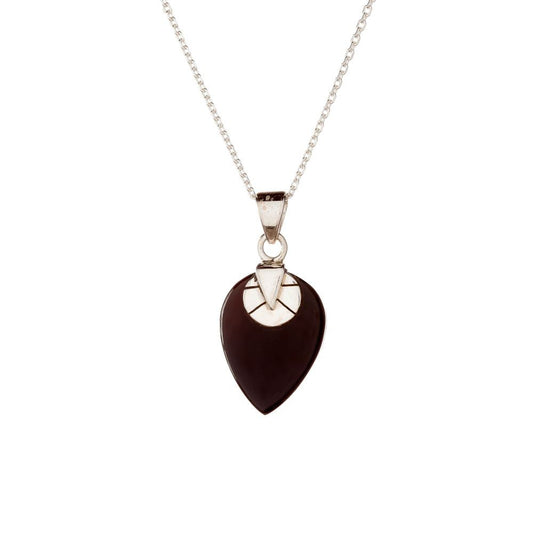 Sterling Silver Black Onyx Pendant Necklace