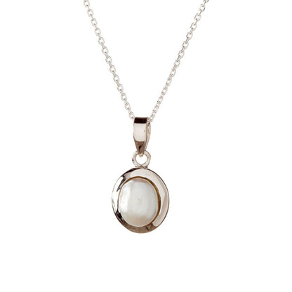 Sterling Silver Pearl Pendant Necklace
