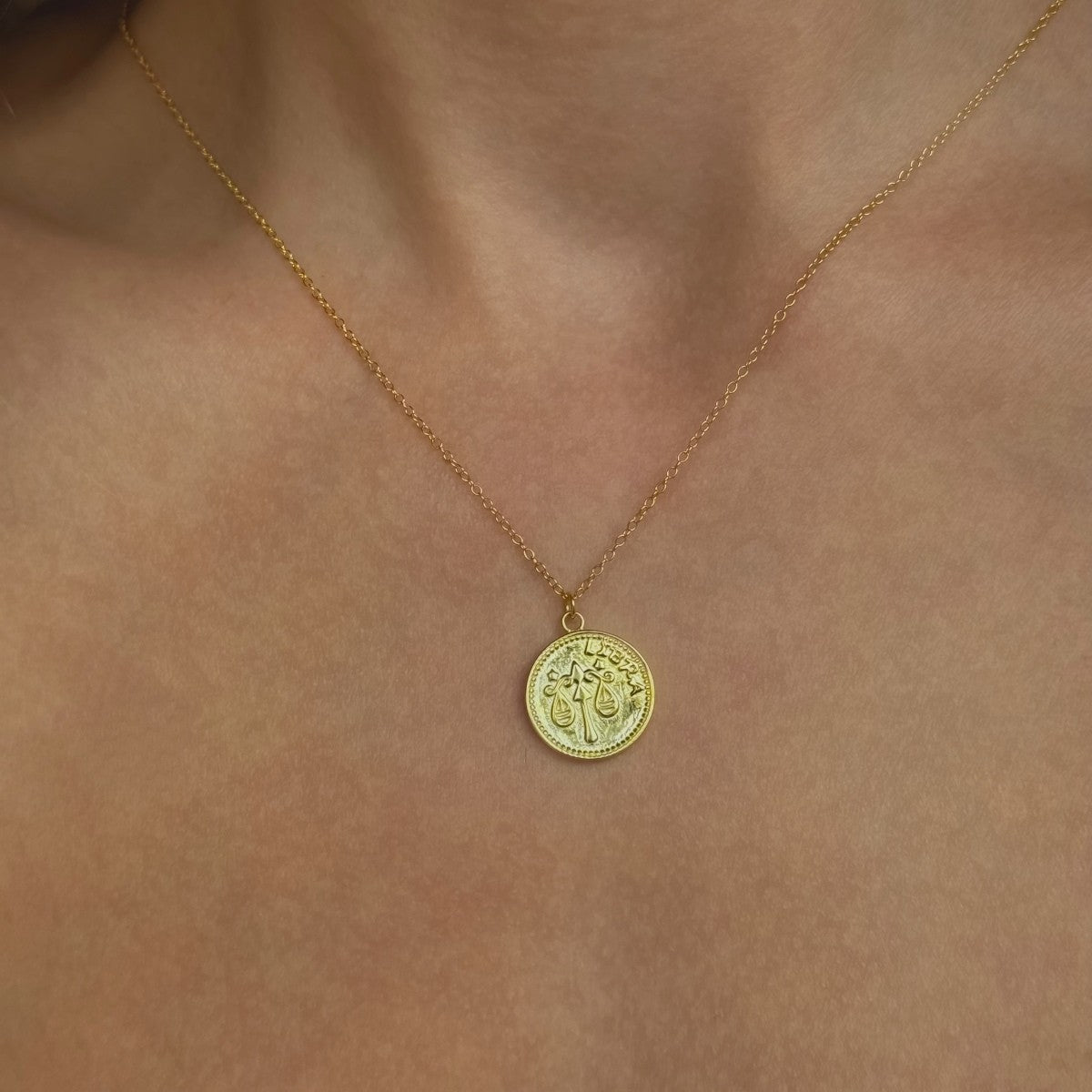 Sterling Silver Gold Plated Zodiac Sign Necklace