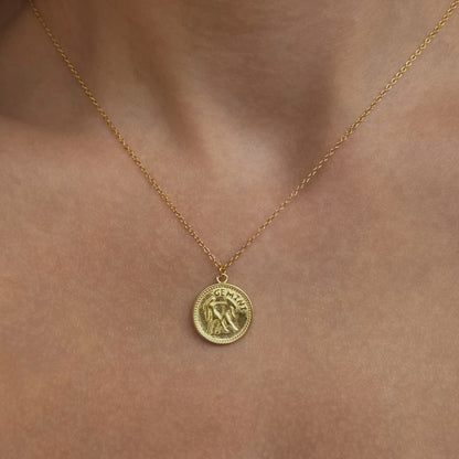 Sterling Silver Gold Plated Zodiac Sign Necklace