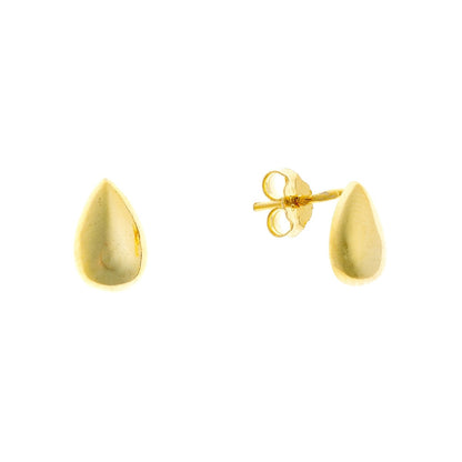Sterling Silver Drop Shaped Studs