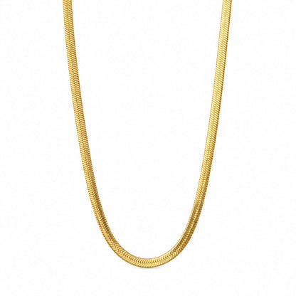 2-3mm pločio auksuota grandinėlė „Flat Chain“