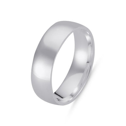 Sterling Silver 6 mm Classic Band Ring