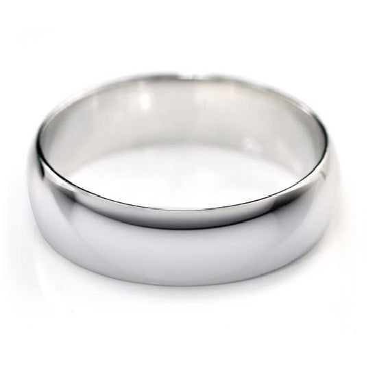 Sterling Silver 6 mm Classic Band Ring