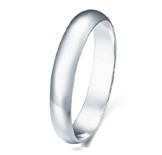 Silver 3 mm Classic Band Ring