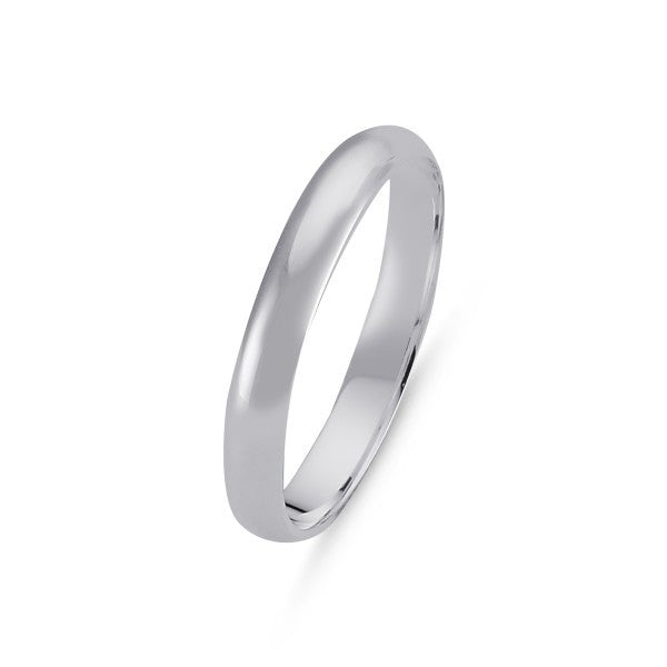 Silver 3 mm Classic Band Ring