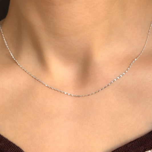 Sterling Silver 1.3 mm Snail Chain