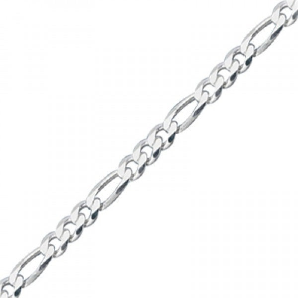 Sterling Silver 3.8 mm Figaro Chain