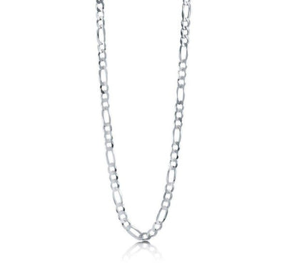 Sterling Silver 3.8 mm Figaro Chain