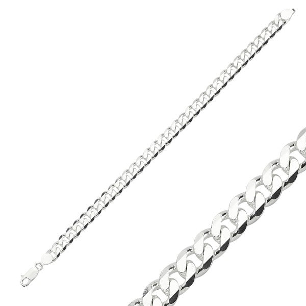 Sterling Silver 6 mm Curb Chain Bracelet