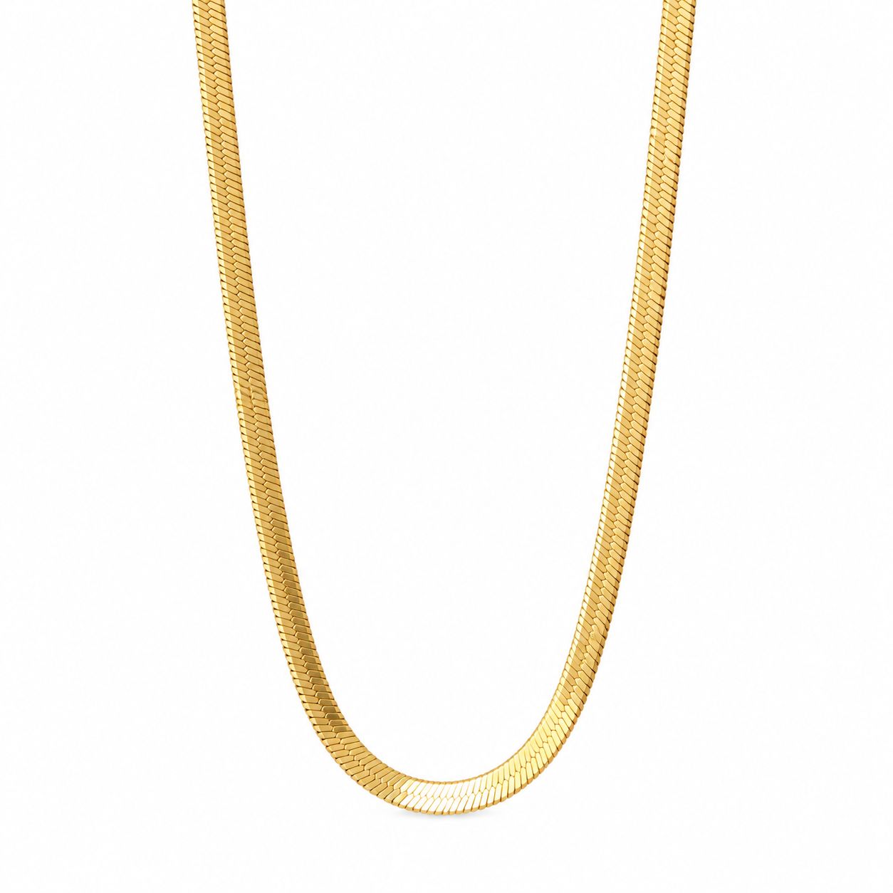 2-3mm pločio auksuota grandinėlė „Flat Chain“