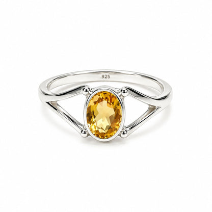 Sterling Silver Citrine Ring