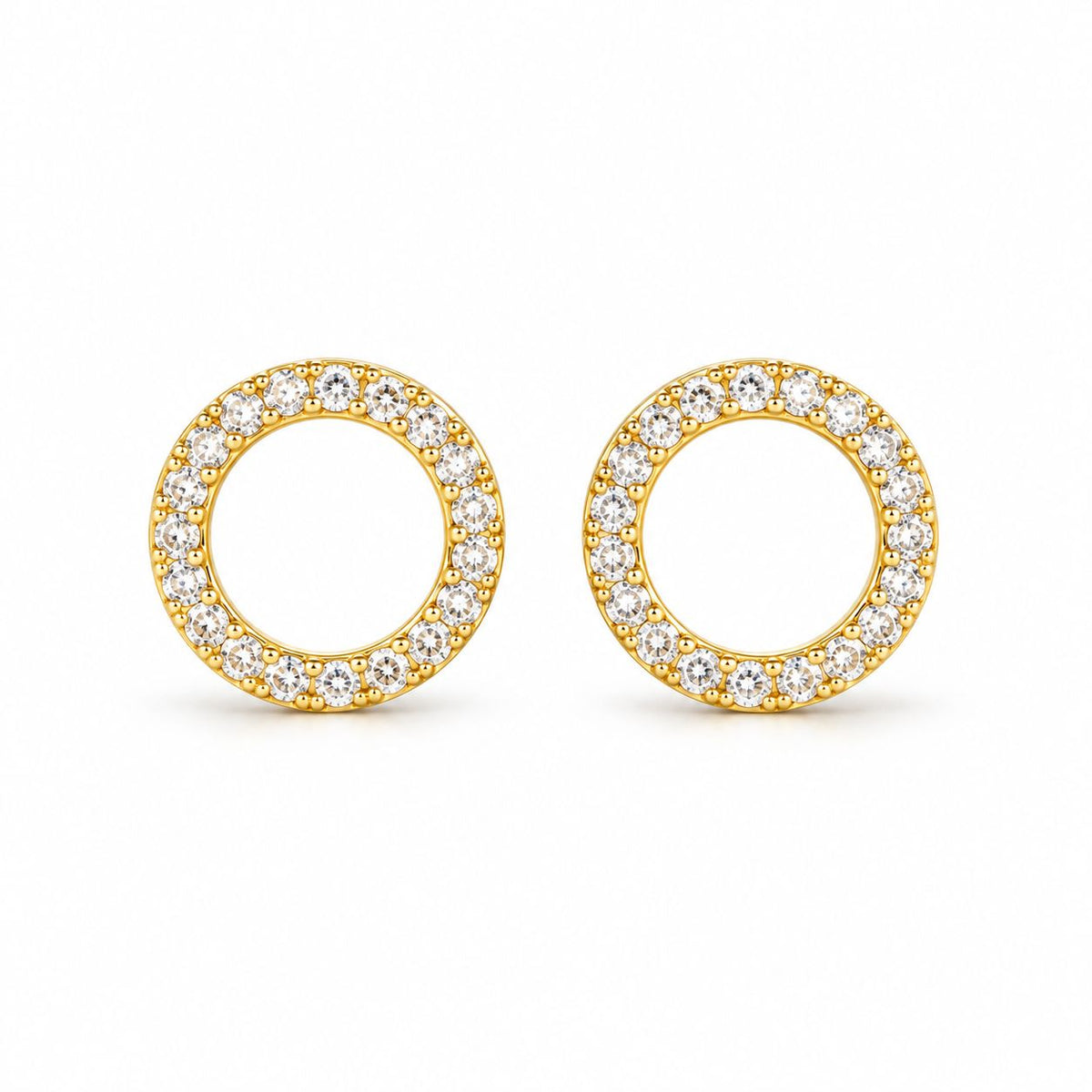 Sidabriniai auskarai "Circle Stud"